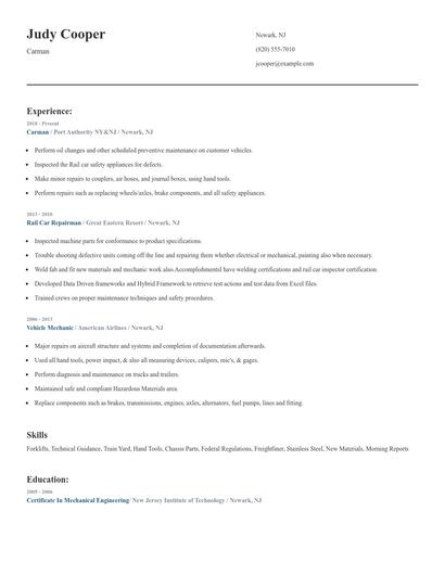 Carman Resume