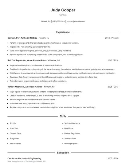 Carman Resume