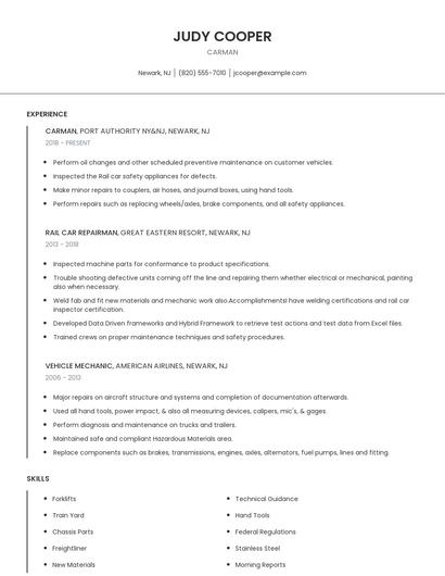 Carman Resume