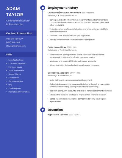 Collections/Accounts Receivable Resume