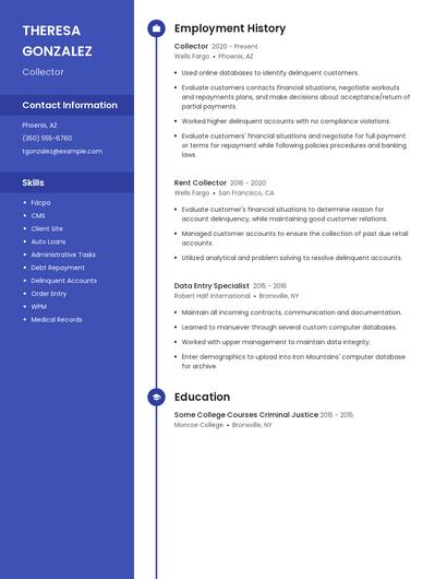 Collector Resume