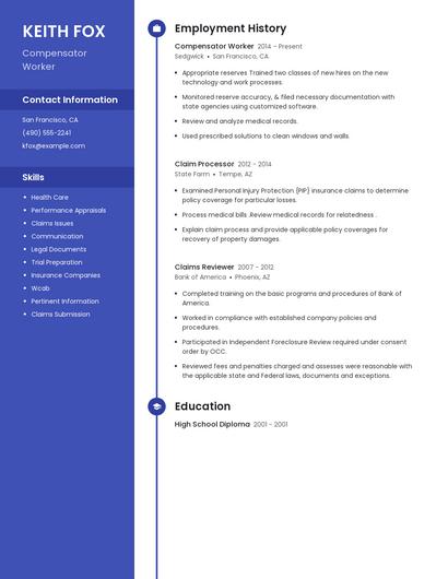 Compensator Worker Resume