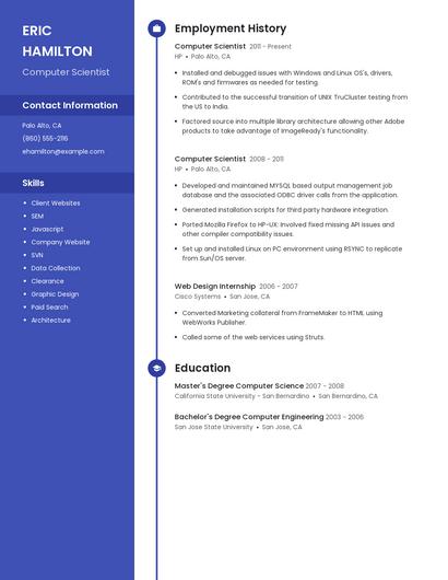 Computer Scientist Resume