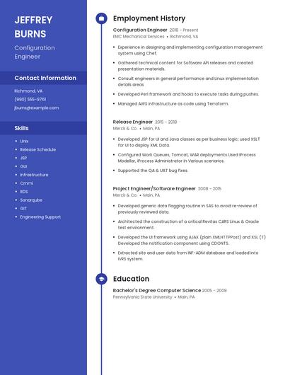 Configuration Engineer Resume