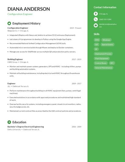 Configuration Engineer Resume