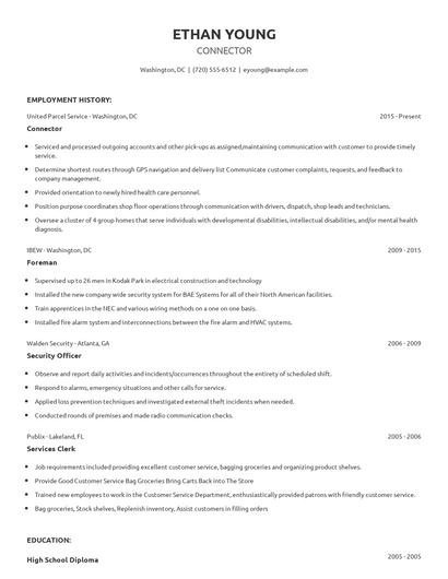 Connector Resume
