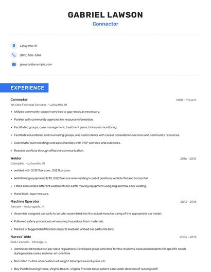 Connector Resume