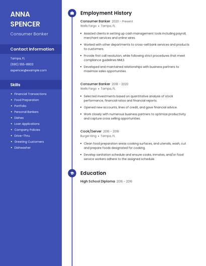 Consumer Banker Resume