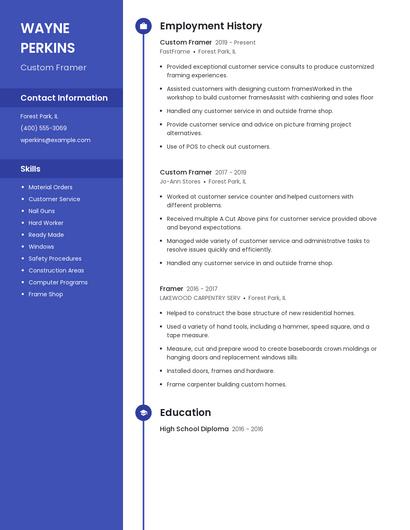 Custom Framer Resume