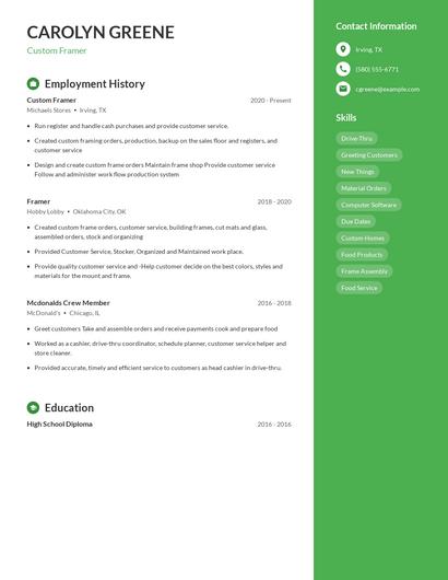 Custom Framer Resume