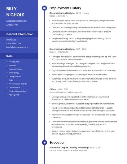 Documentation Designer Resume