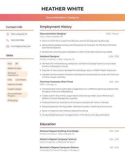 Documentation Designer Resume