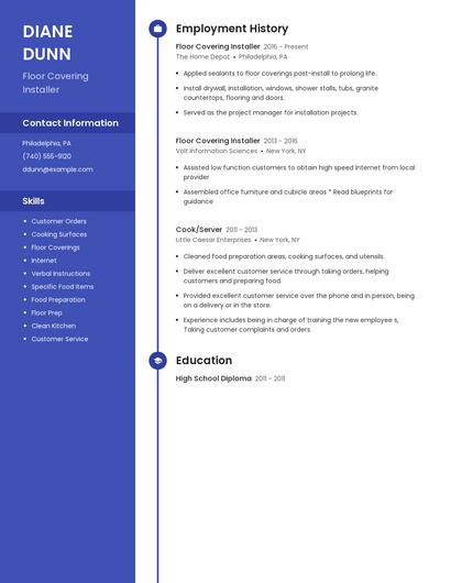 Floor Covering Installer Resume