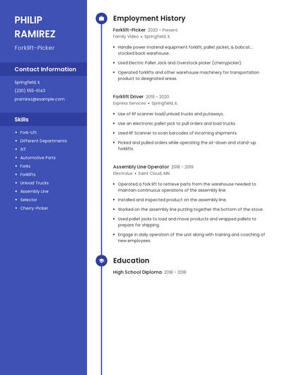 Forklift-Picker Resume