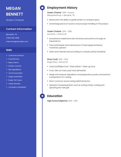 Green Chainer Resume