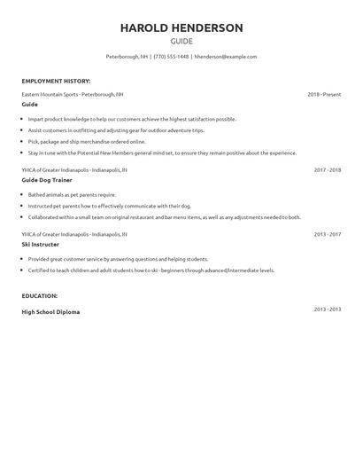 Guide Resume