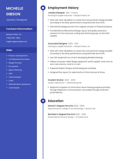 Jewelry Designer Resume