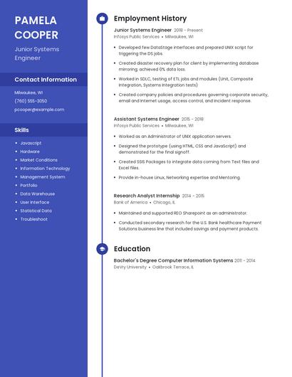 Junior Systems Engineer Resume