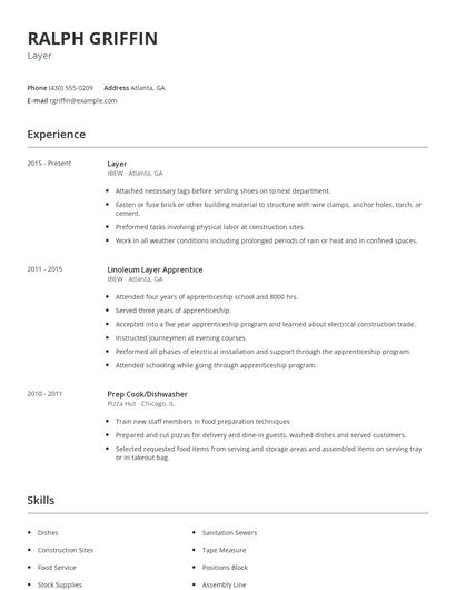 Layer Resume