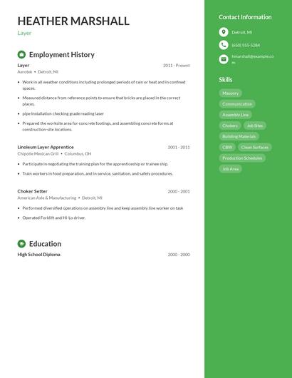 Layer Resume