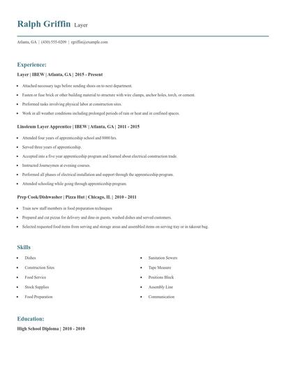 Layer Resume