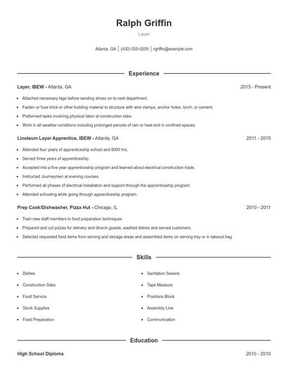 Layer Resume