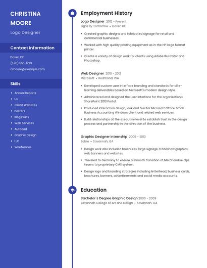 Logo Designer Resume