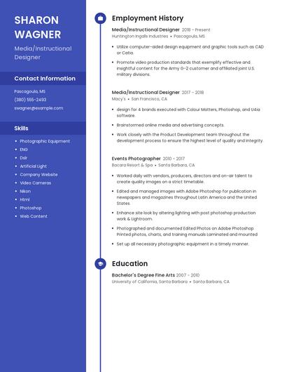 Media/Instructional Designer Resume