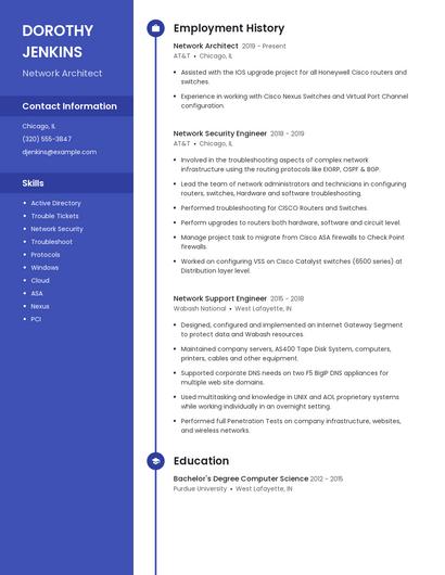 Network Architect Resume