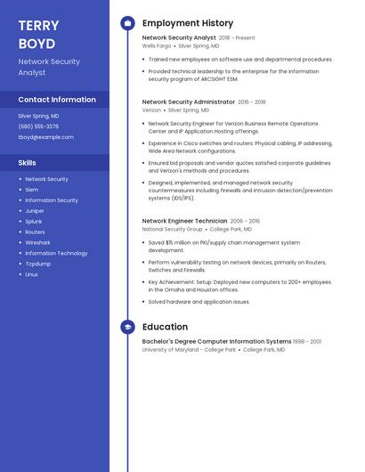 Network Security Analyst Resume
