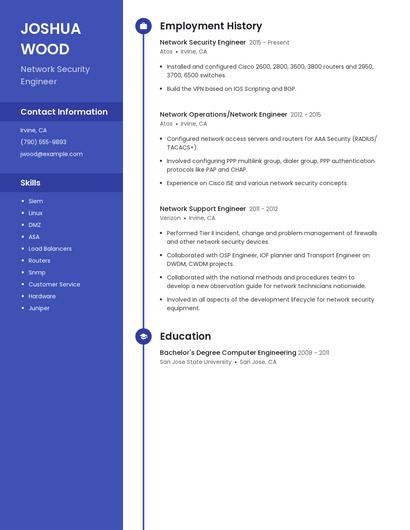 Network Security Engineer Resume