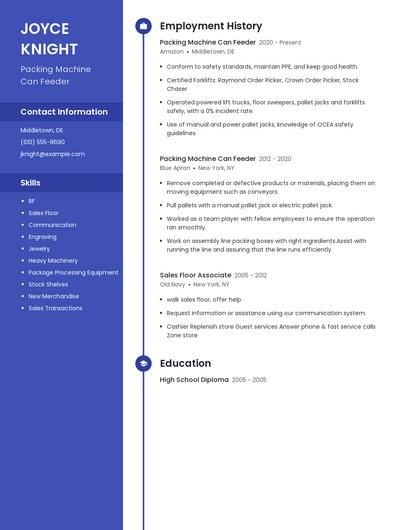 Packing Machine Can Feeder Resume