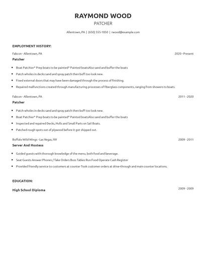 Patcher Resume