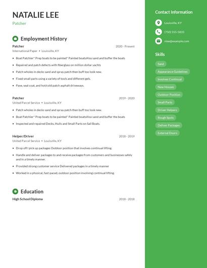 Patcher Resume