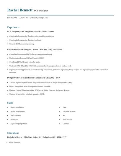 PCB Designer Resume