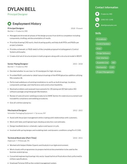 Principal Designer Resume