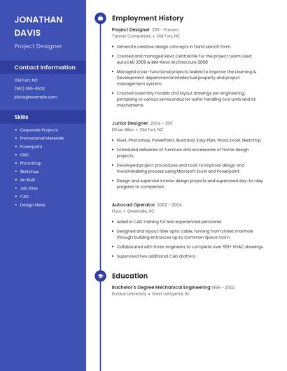 Project Designer Resume