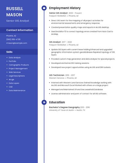 Senior GIS Analyst Resume