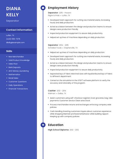 Separator Resume