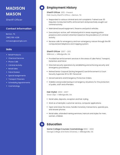 Sheriff Officer Resume