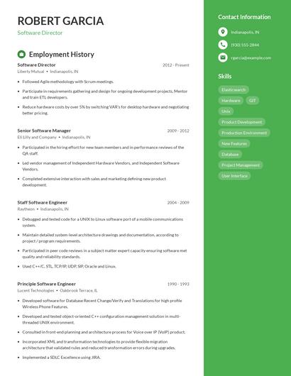 Software Director Resume