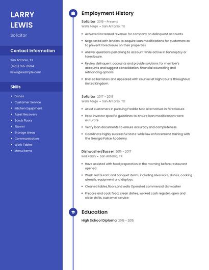 Solicitor Resume