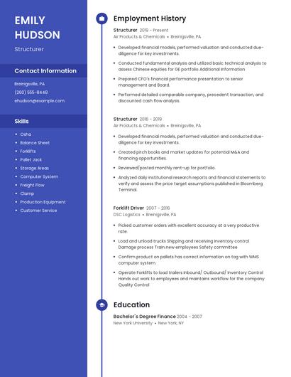 Structurer Resume