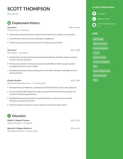 Structurer Resume