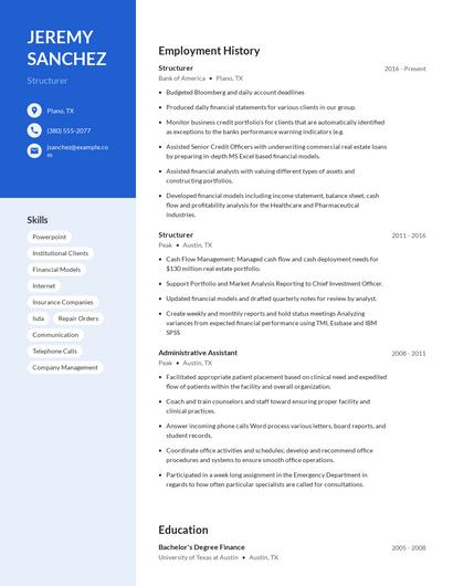 Structurer Resume