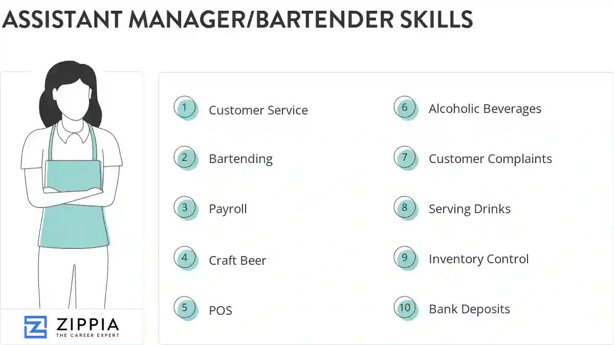 Assistant manager/bartender skills