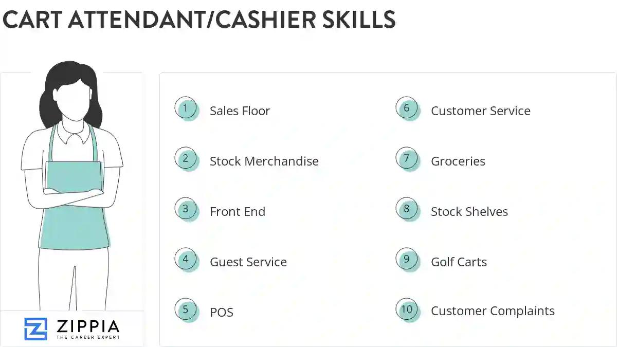 Cart attendant/cashier skills