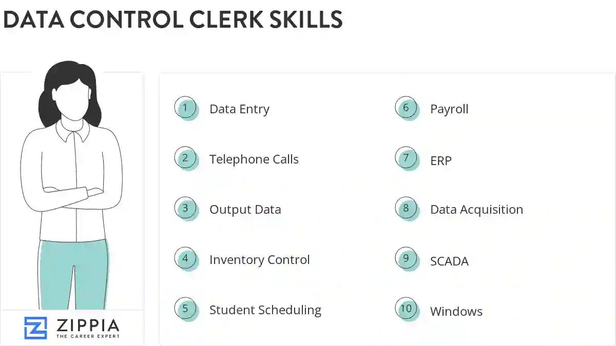 Data control clerk skills
