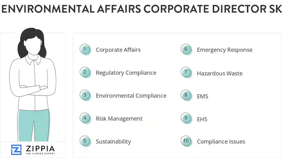 Environmental affairs corporate director skills