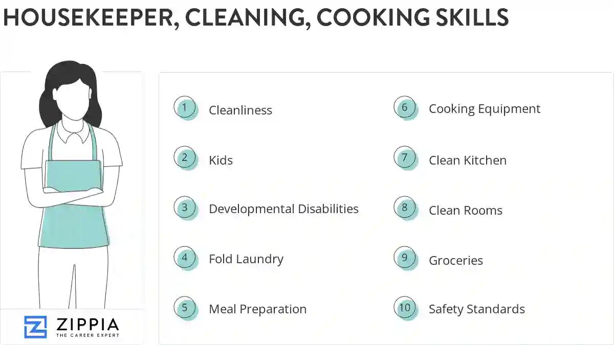 Housekeeper, cleaning, cooking skills